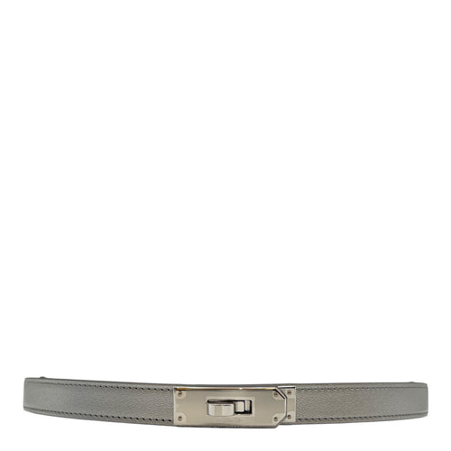 Kelly 18 Argent Belt in Chevre Chamkilight, Palladium hardware
