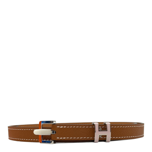 Pop H 70 Gold Belt in Epsom Palladium hardware