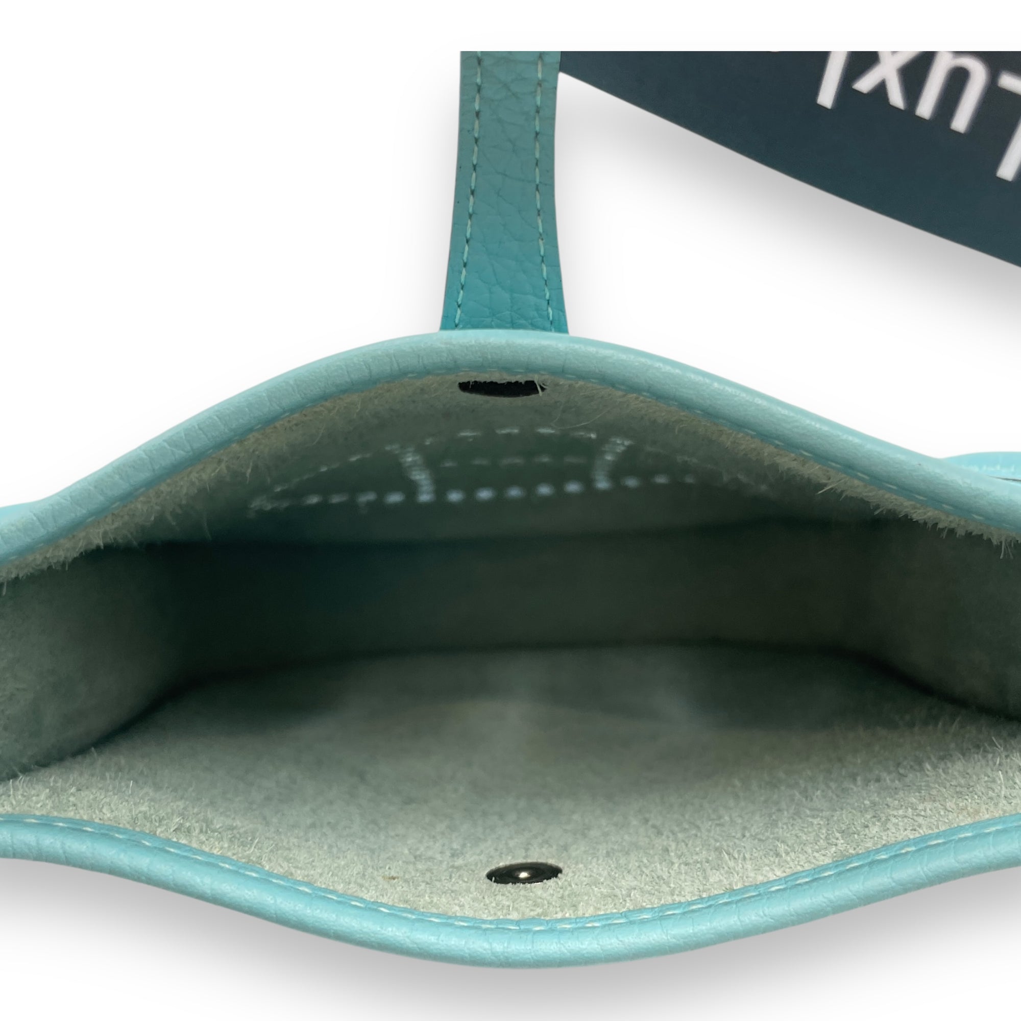 Evelyne Mini Blue Atoll in Clemence, Palladium hardware