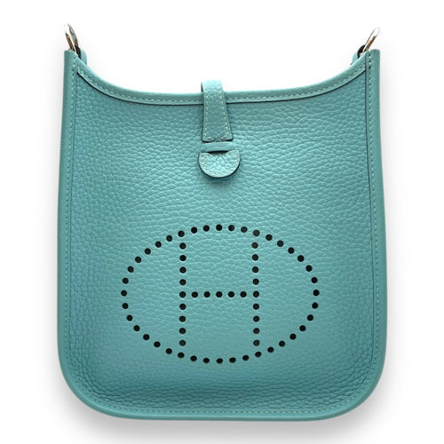 Evelyne Mini Blue Atoll in Clemence, Palladium hardware