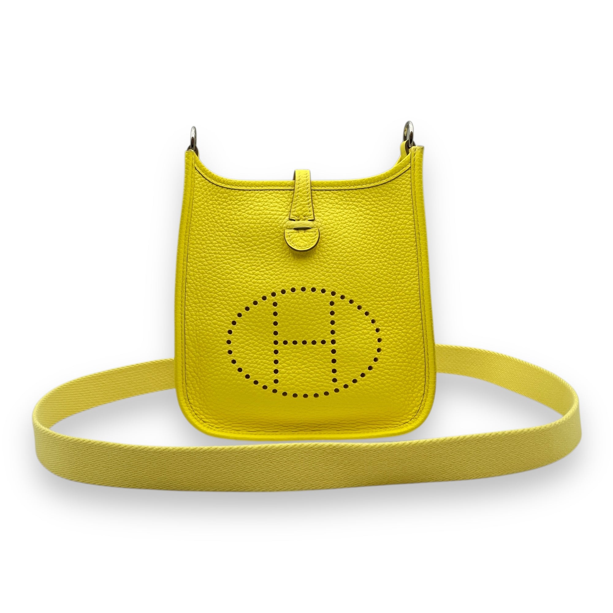 Evelyne Mini Limoncello in Clemence, Palladium hardware