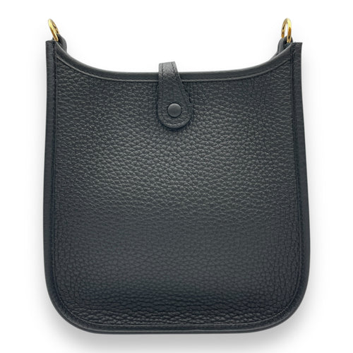 Evelyne Mini Black in Clemence, Gold hardware