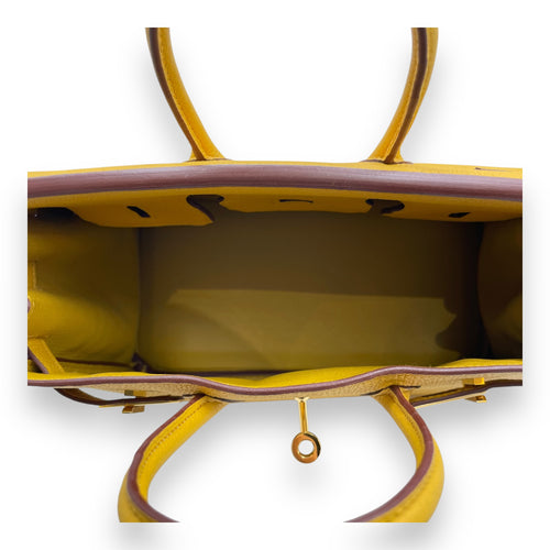 Birkin 25 Jaune Ambre in Togo, Gold hardware