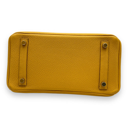 Birkin 25 Jaune Ambre in Togo, Gold hardware