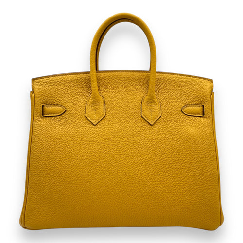 Birkin 25 Jaune Ambre in Togo, Gold hardware