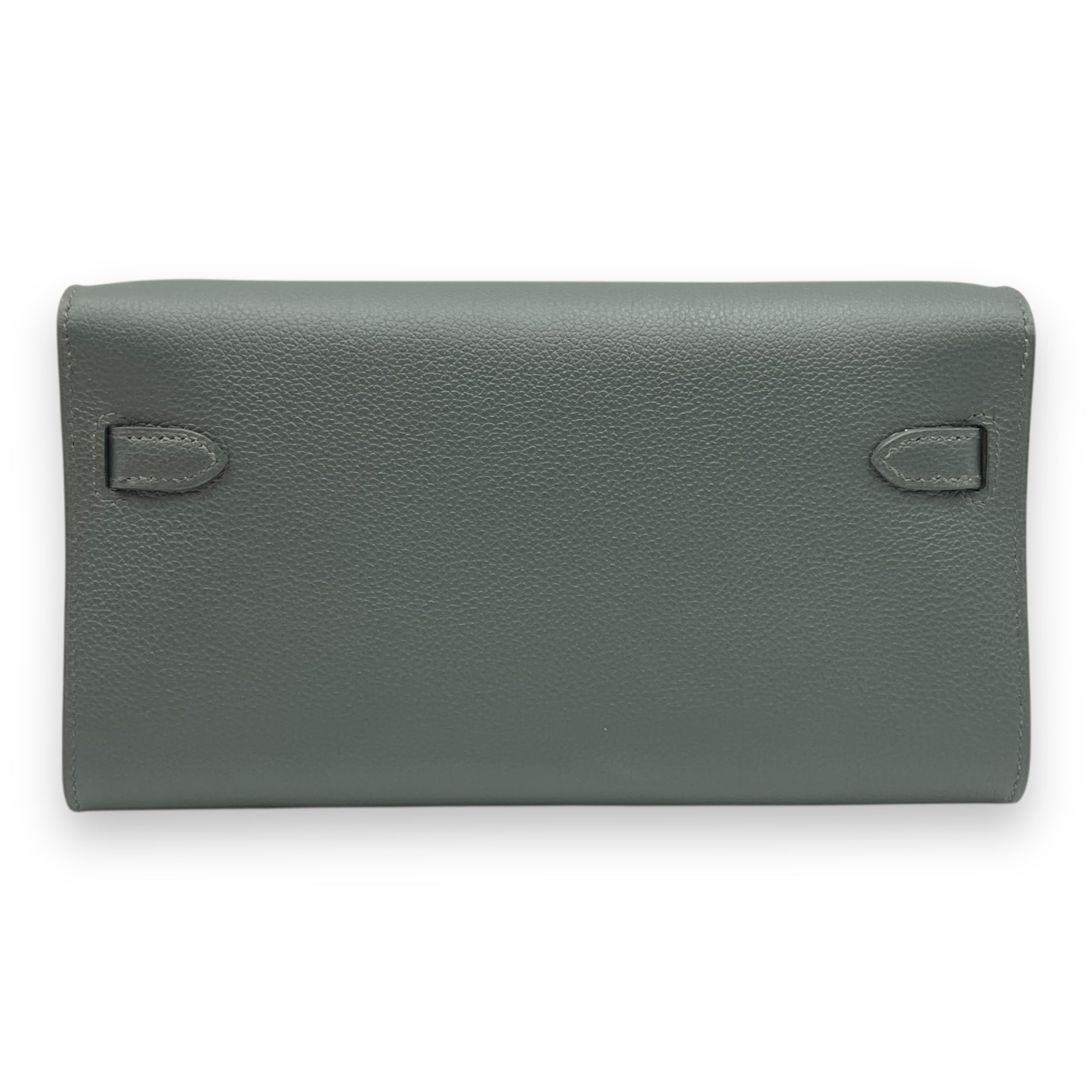 Kelly To Go Vert Mangrove Crossbody Bag in Evercolor, Palladium hardware