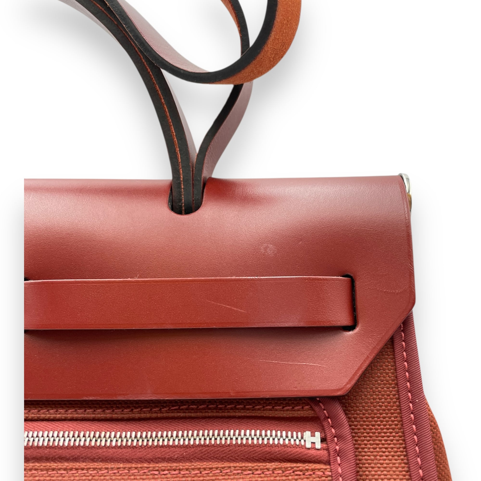 Herbag 31 Rouge H in Vache Hunter/Toile, Palladium hardware