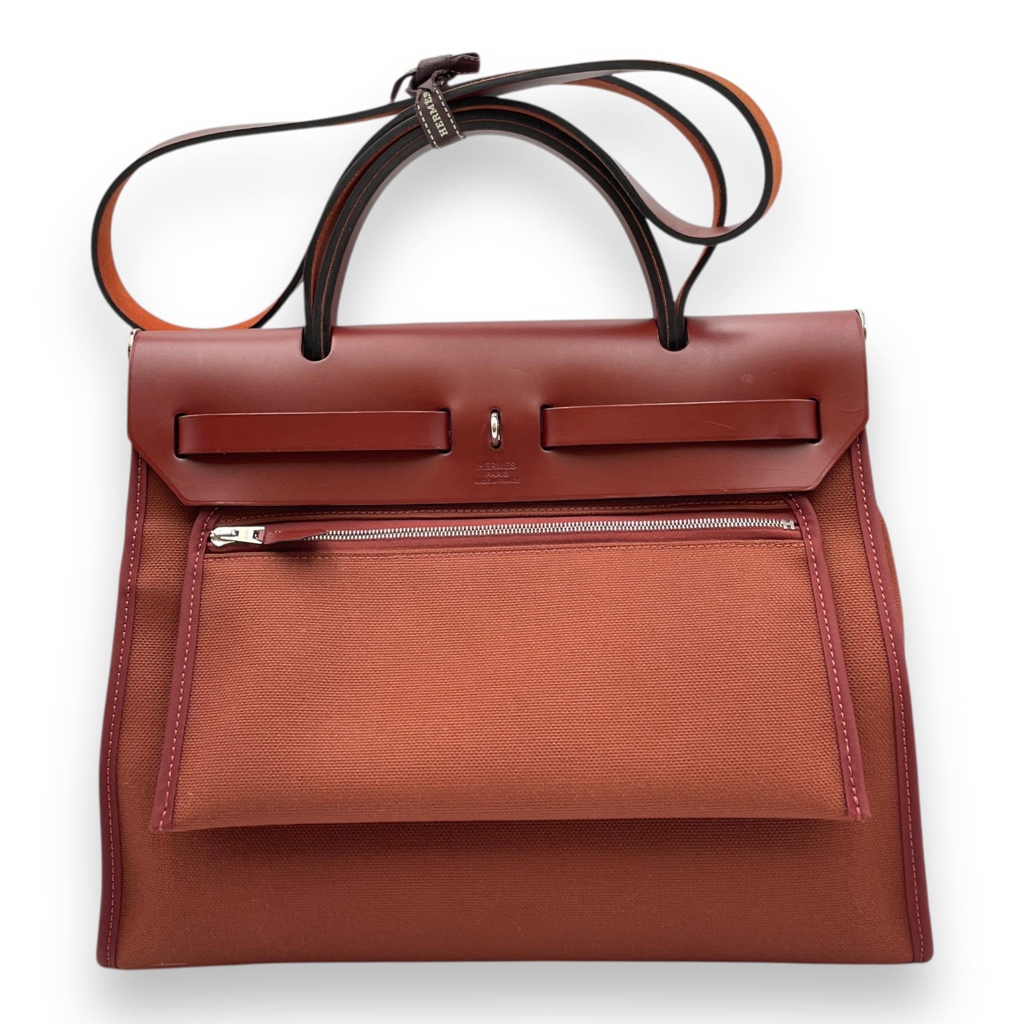 Herbag 31 Rouge H in Vache Hunter/Toile, Palladium hardware