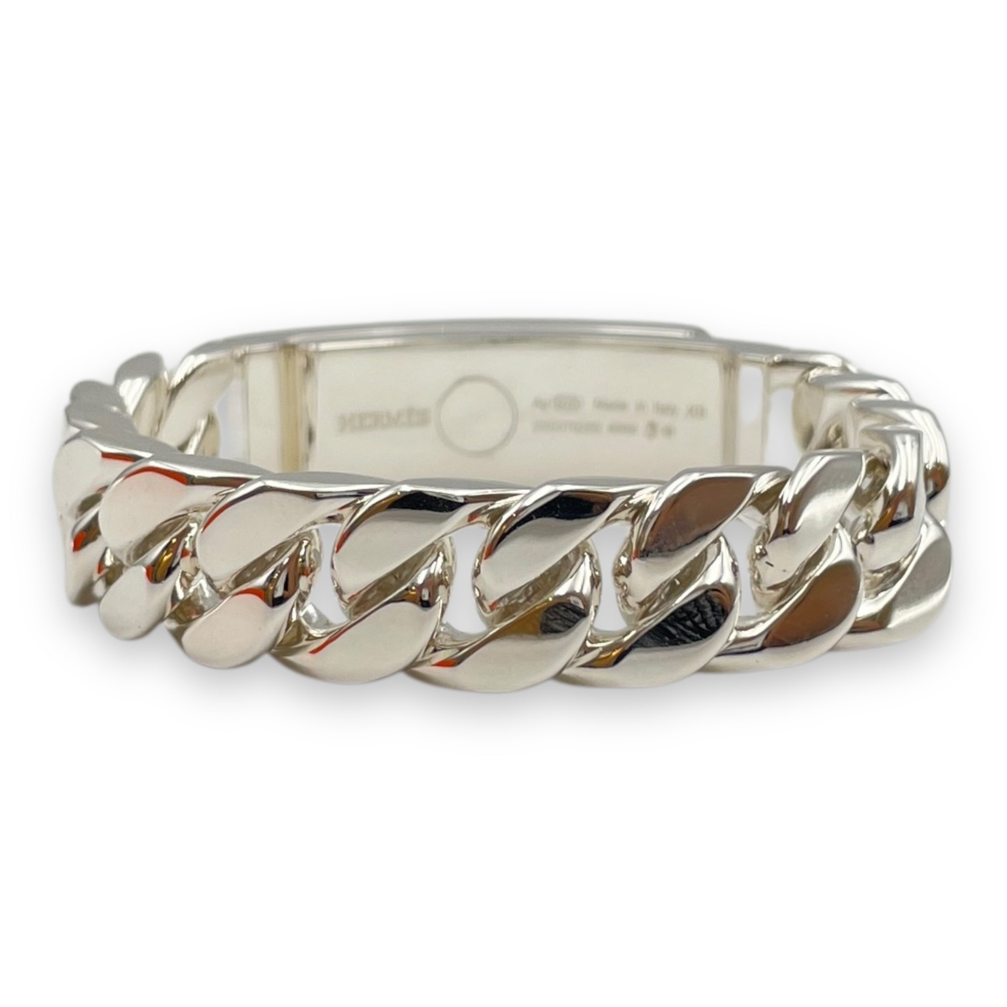 Kelly Gourmette GM XS Bracelet in Silver Hardware