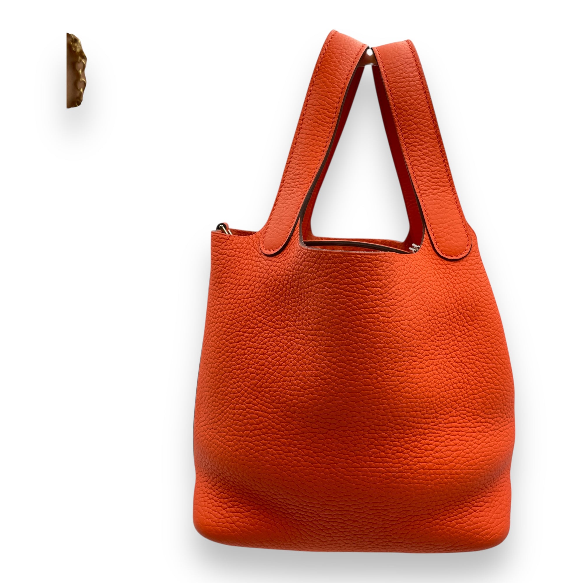 Picotin 18 Orange Poppy in Clemence, Palladium hardware