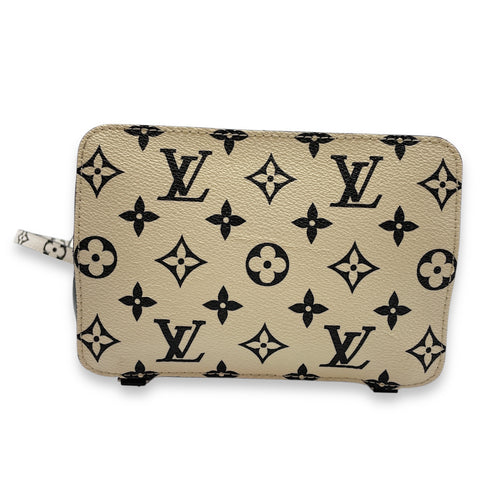 Hot Springs Black Backpack in Canvas/Patent, Silver hardware