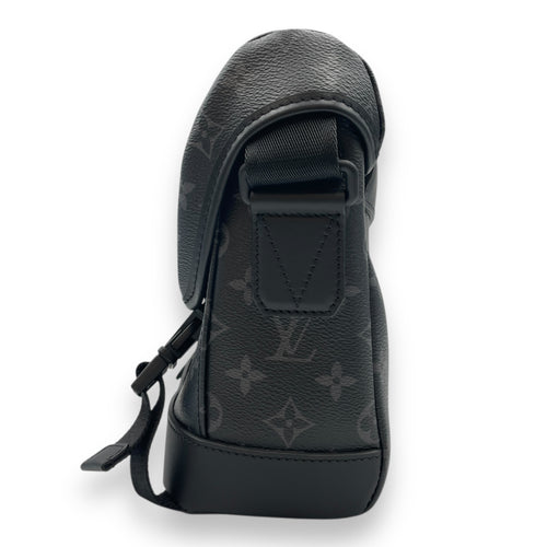 Monogram Eclipse Messenger Voyager PM Grey Crossbody Bag in Canvas, Gunmetal hardware