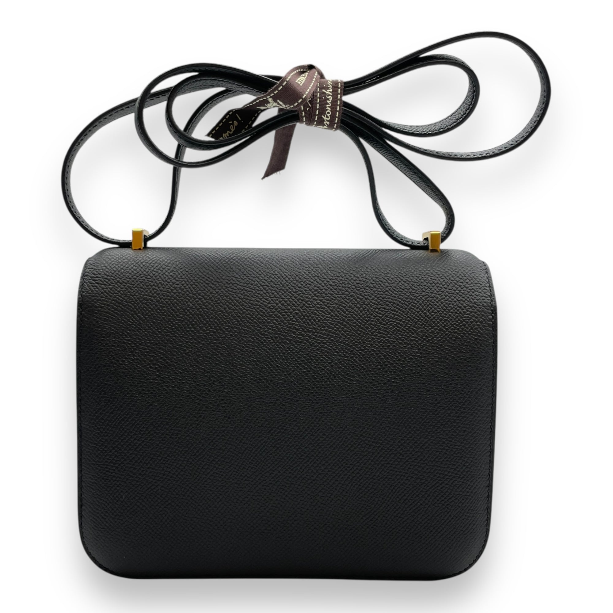 Constance 18 Black in Epsom, Gold hardware