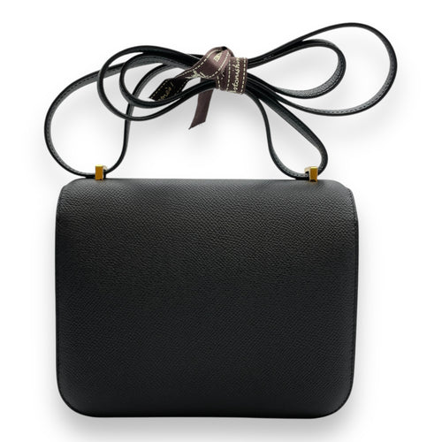 Constance 18 Black in Epsom, Gold hardware