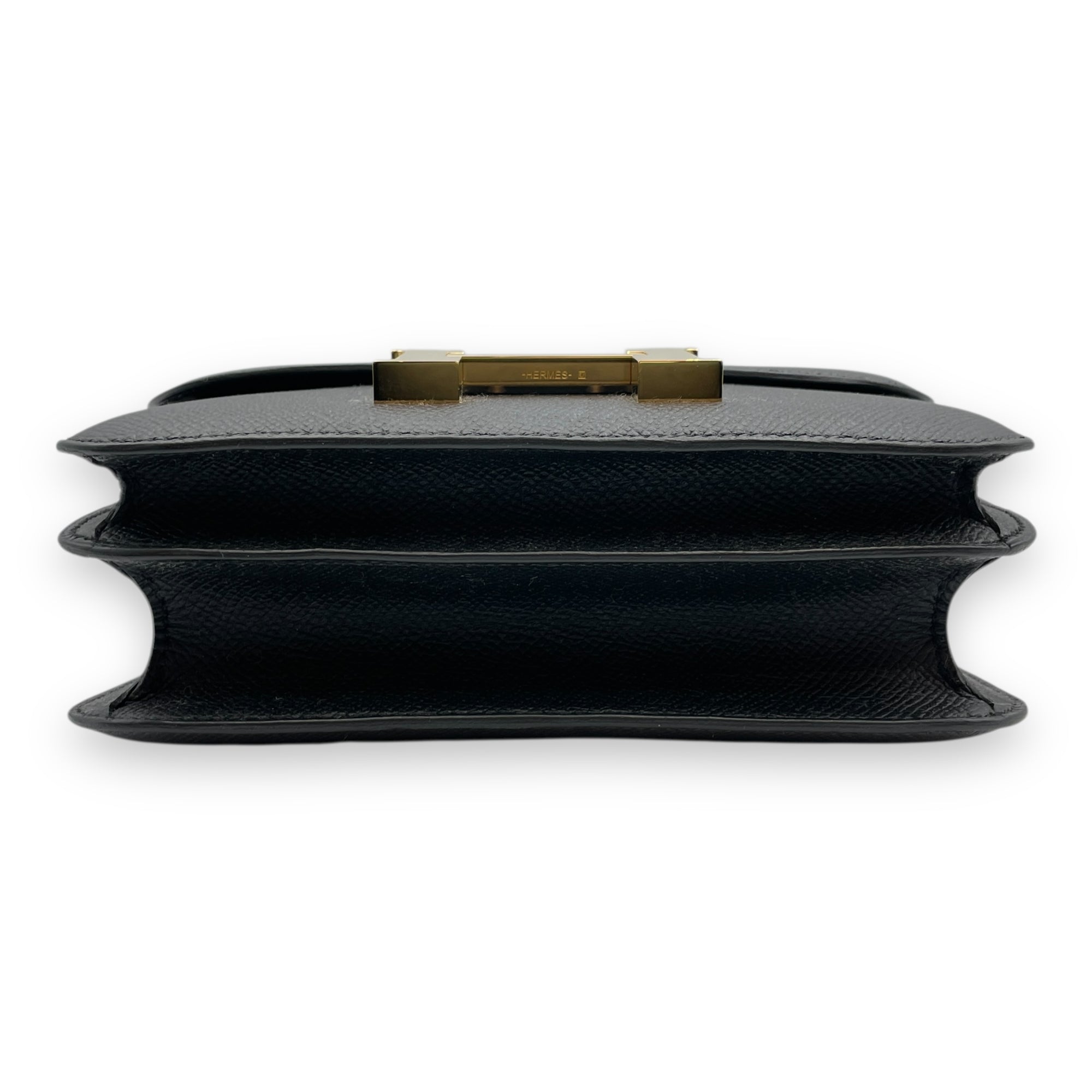 Constance 18 Black in Epsom, Gold hardware