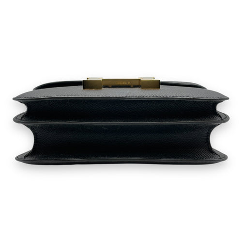 Constance 18 Black in Epsom, Gold hardware