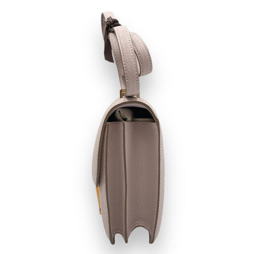 Constance Mirror 18 Mauve Pale in Chevre Mysore, Rose Gold hardware