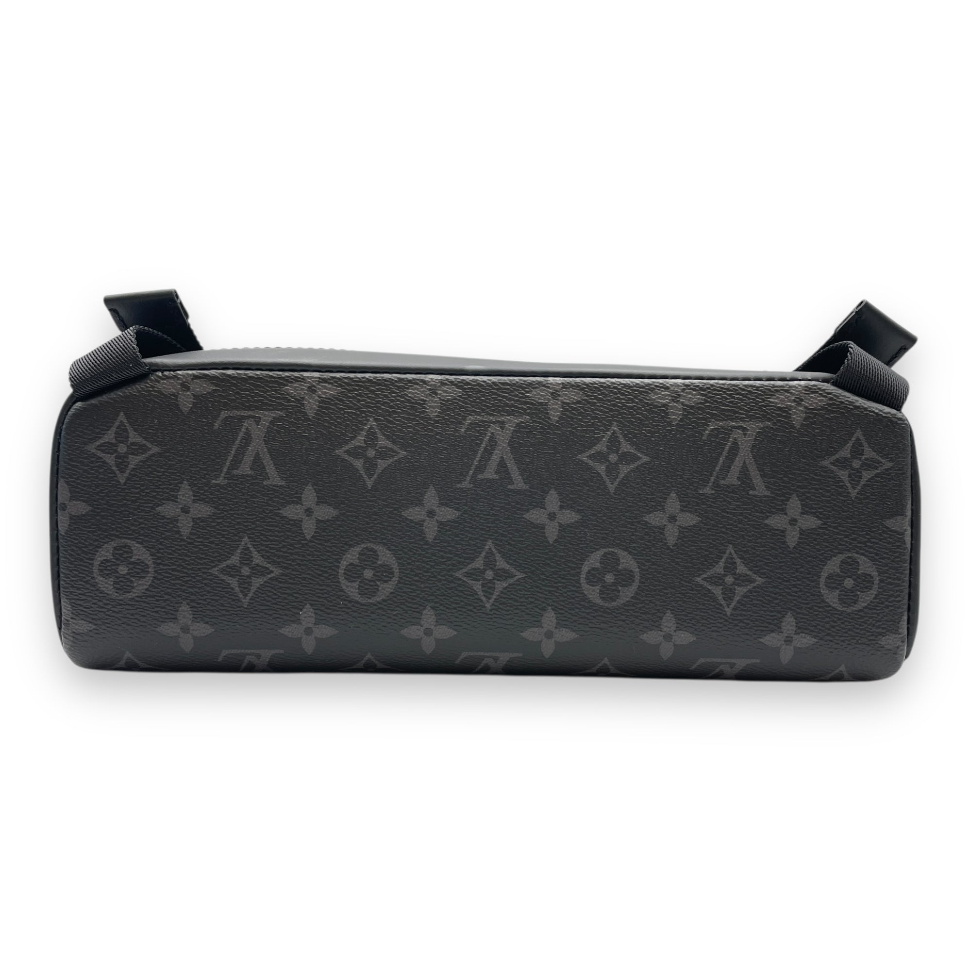 Monogram Eclipse Messenger Voyager PM Grey Crossbody Bag in Canvas, Gunmetal hardware