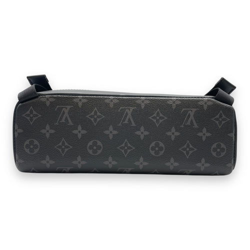 Monogram Eclipse Messenger Voyager PM Grey Crossbody Bag in Canvas, Gunmetal hardware