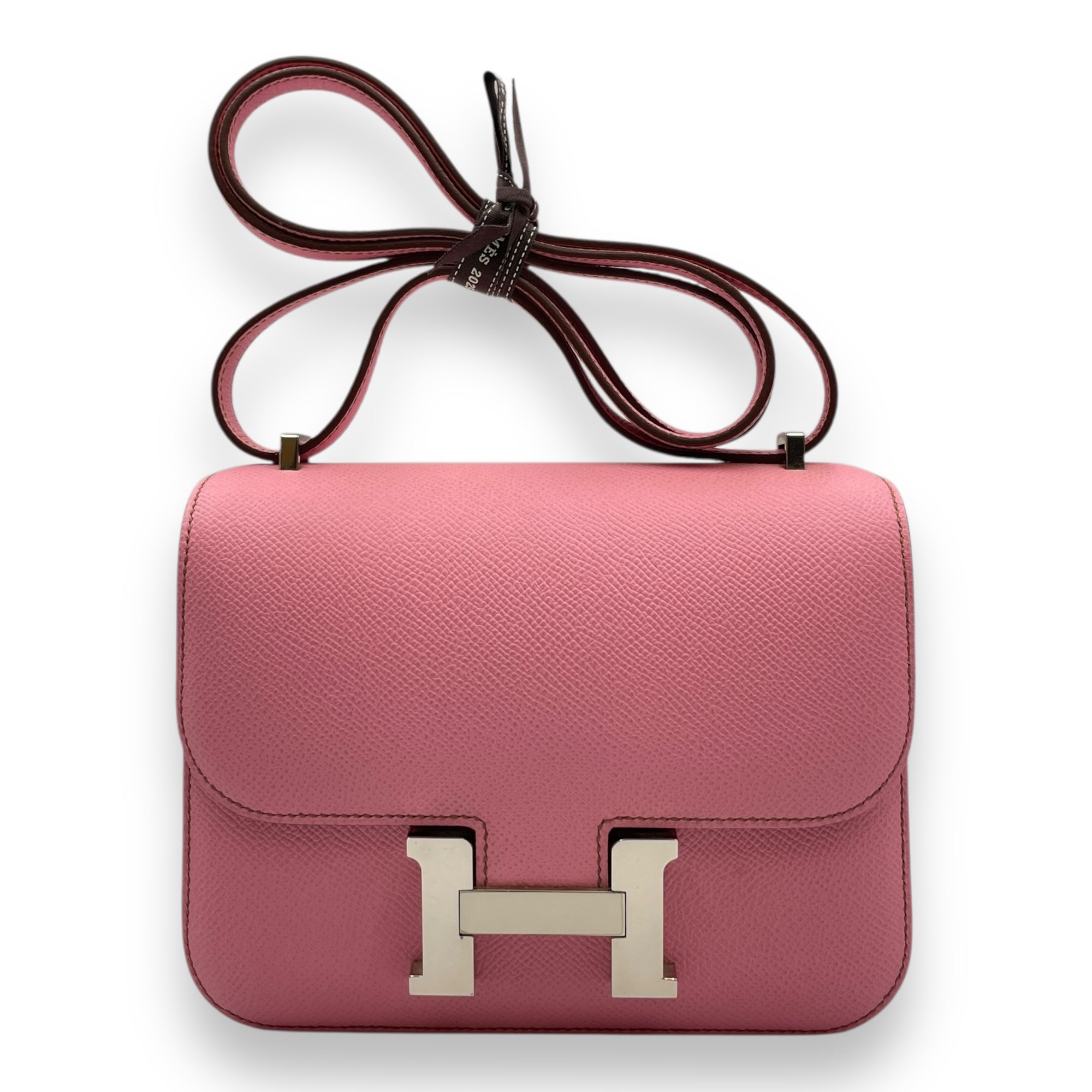 Constance 18 Pink in Epsom, Palladium hardware