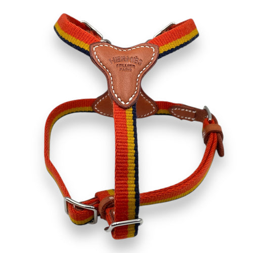 Rocabar Multi-colour Dog Harnass, Palladium hardware