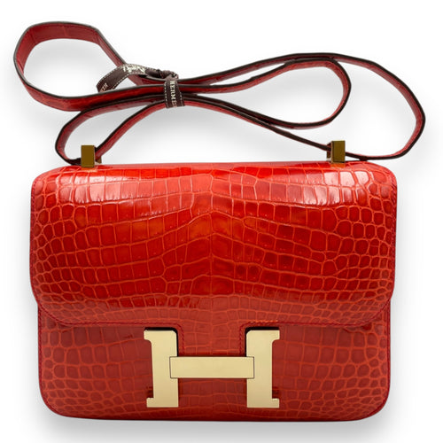 Constance 24 Geranium in Shiny Niloticus, Gold hardware