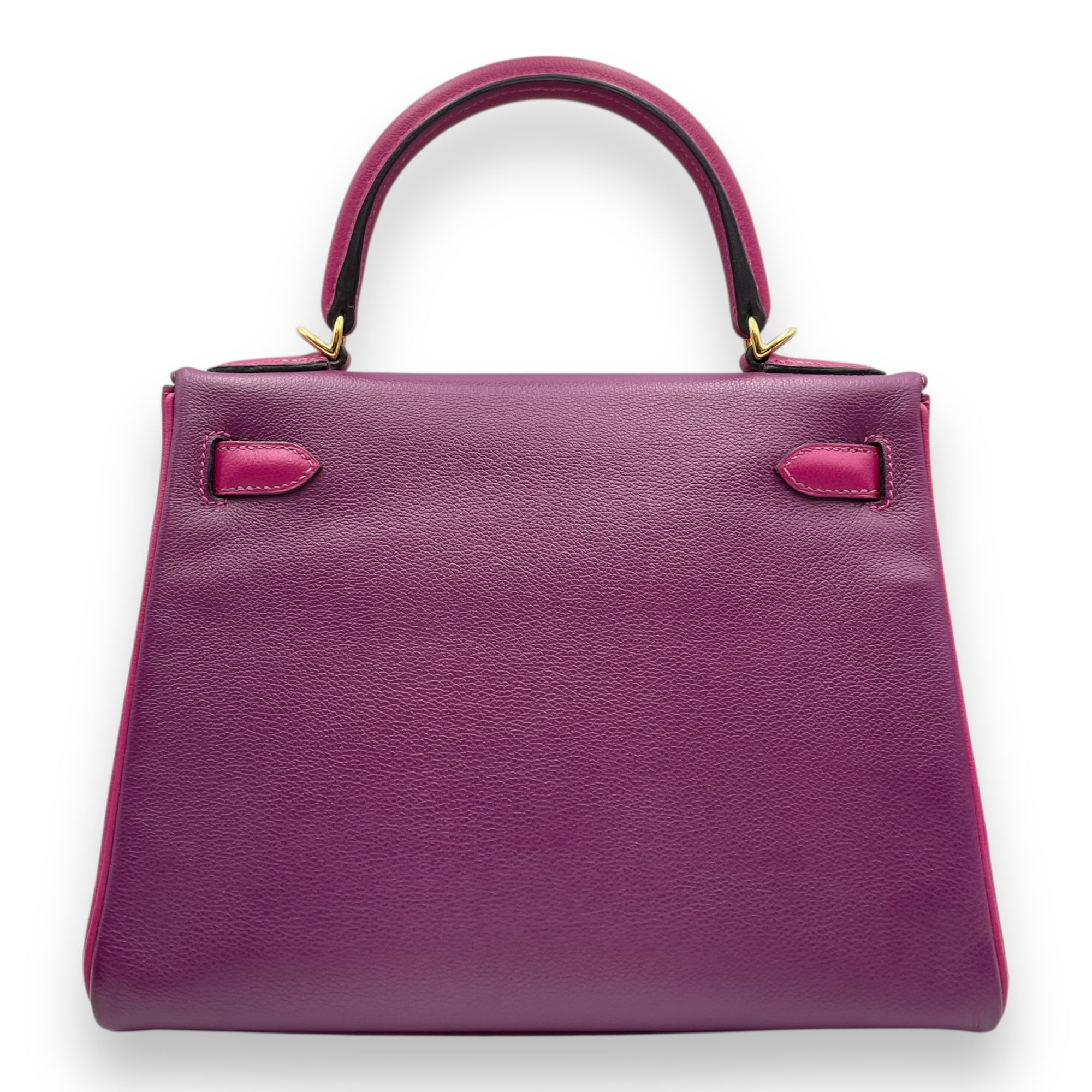 HSS Kelly 28 Anemone/Rose Pourpre in Evercolor, Gold hardware