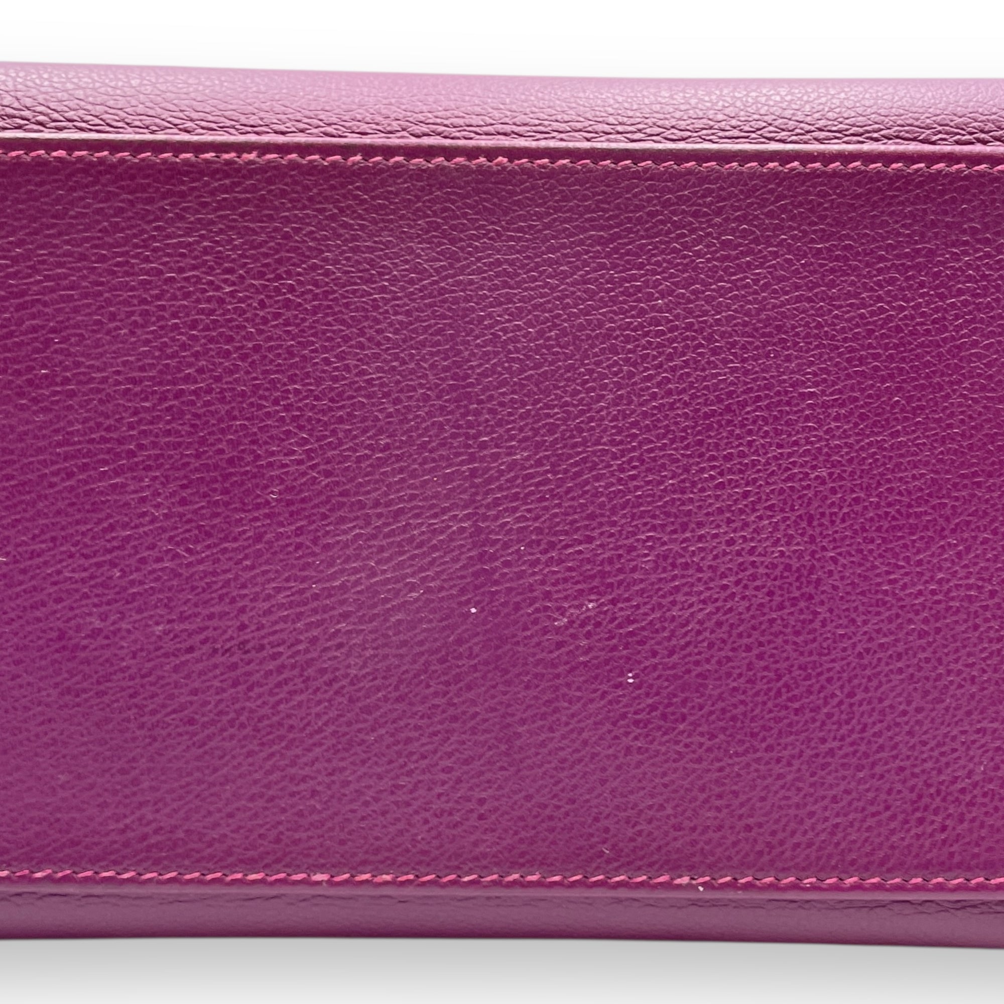 HSS Kelly 28 Anemone/Rose Pourpre in Evercolor, Gold hardware