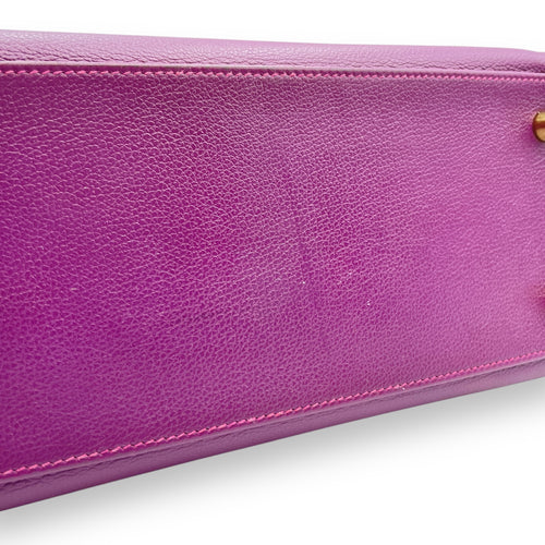 HSS Kelly 28 Anemone/Rose Pourpre in Evercolor, Gold hardware