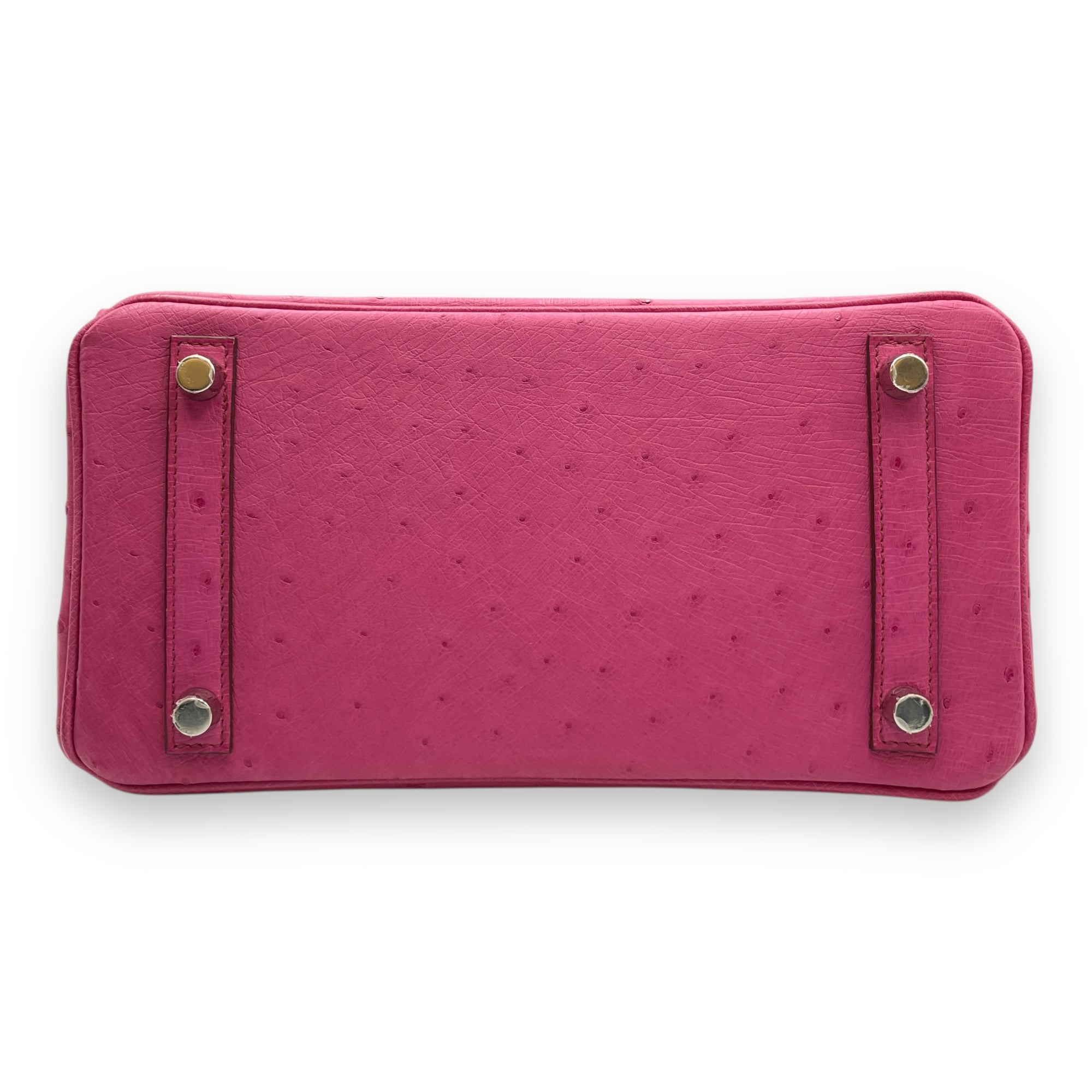 Birkin 25 Fuchsia in Ostrich, Palladium hardware