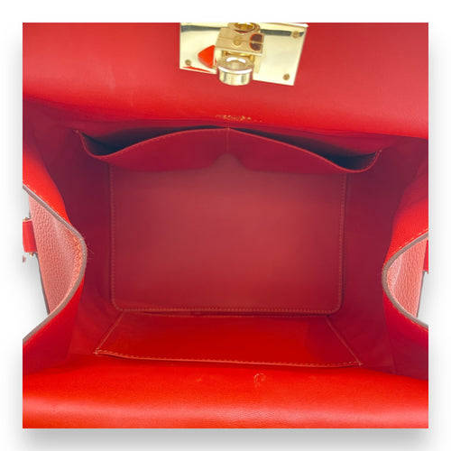 Toolbox 20 Orange in Tadelakt/Clemence/Matte Alligator, Permabrass hardware