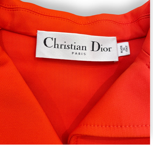 Jacket with Belt 34 Orange Ready-To-Wear in Polyamide