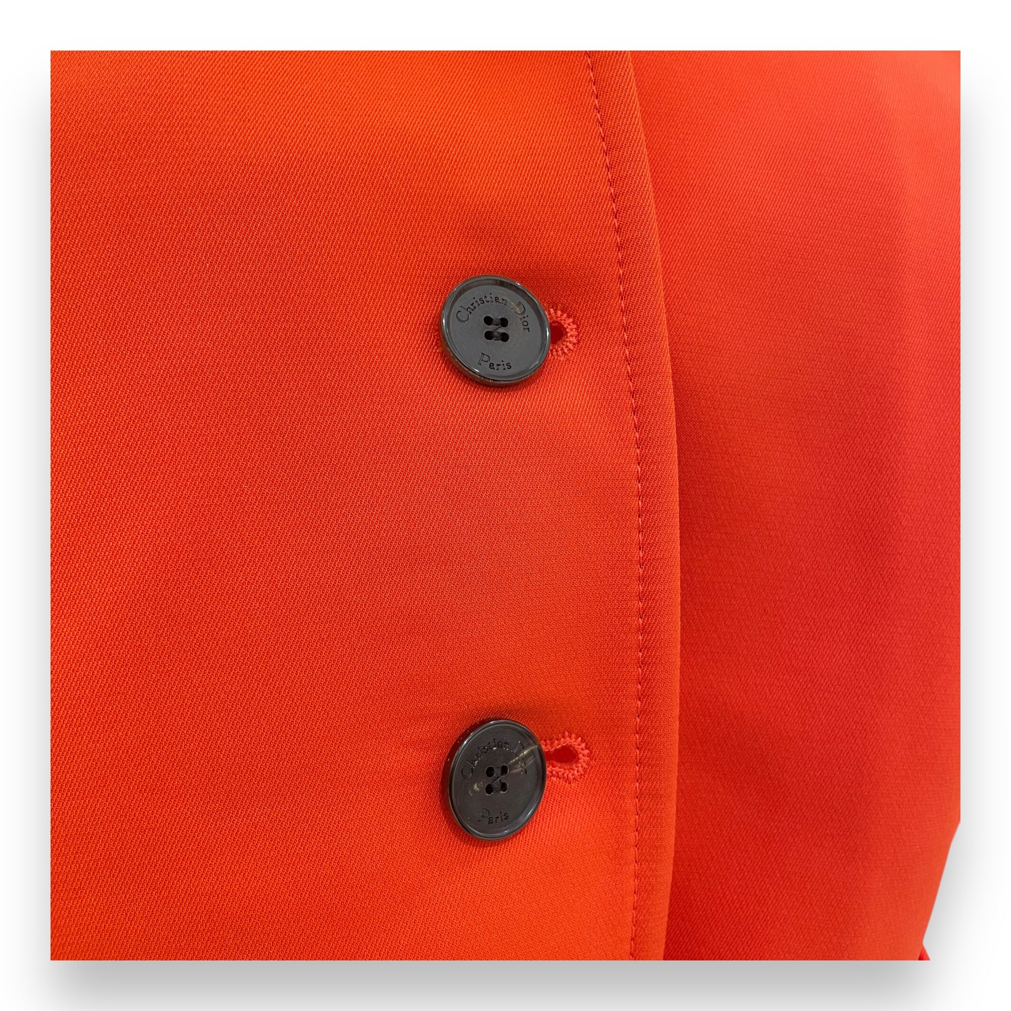 Jacket with Belt 34 Orange Ready-To-Wear in Polyamide