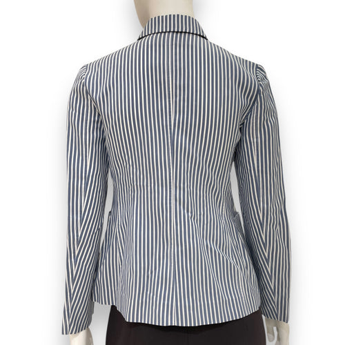 Double-Breasted Blazer 34 Blue Ready-To-Wear in Silk/cotton