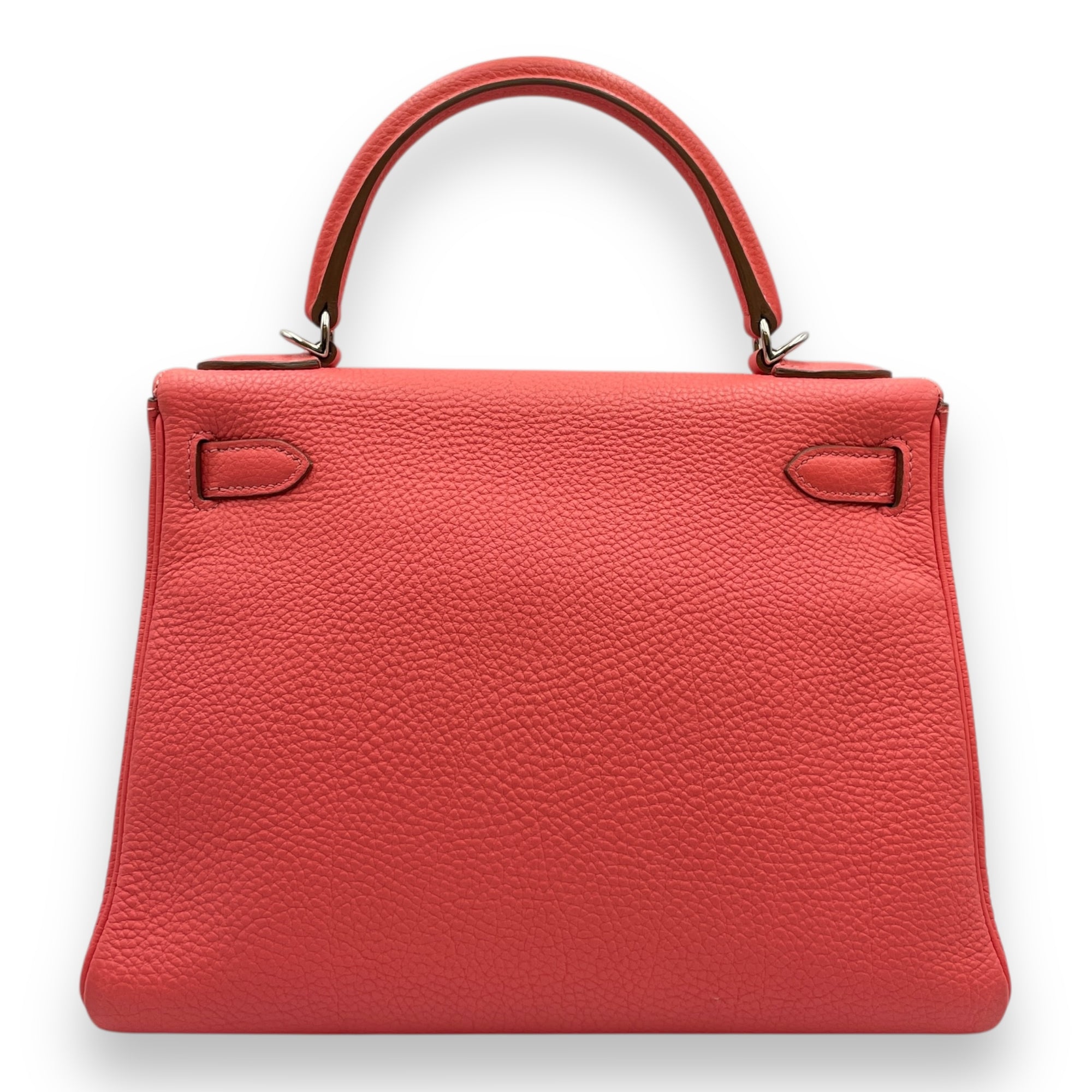 Kelly 28 Rose Lipstick in Togo, Palladium hardware