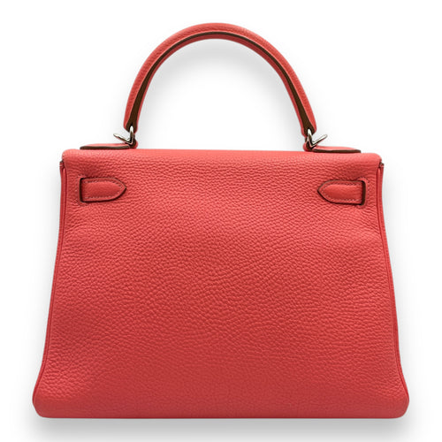 Kelly 28 Rose Lipstick in Togo, Palladium hardware