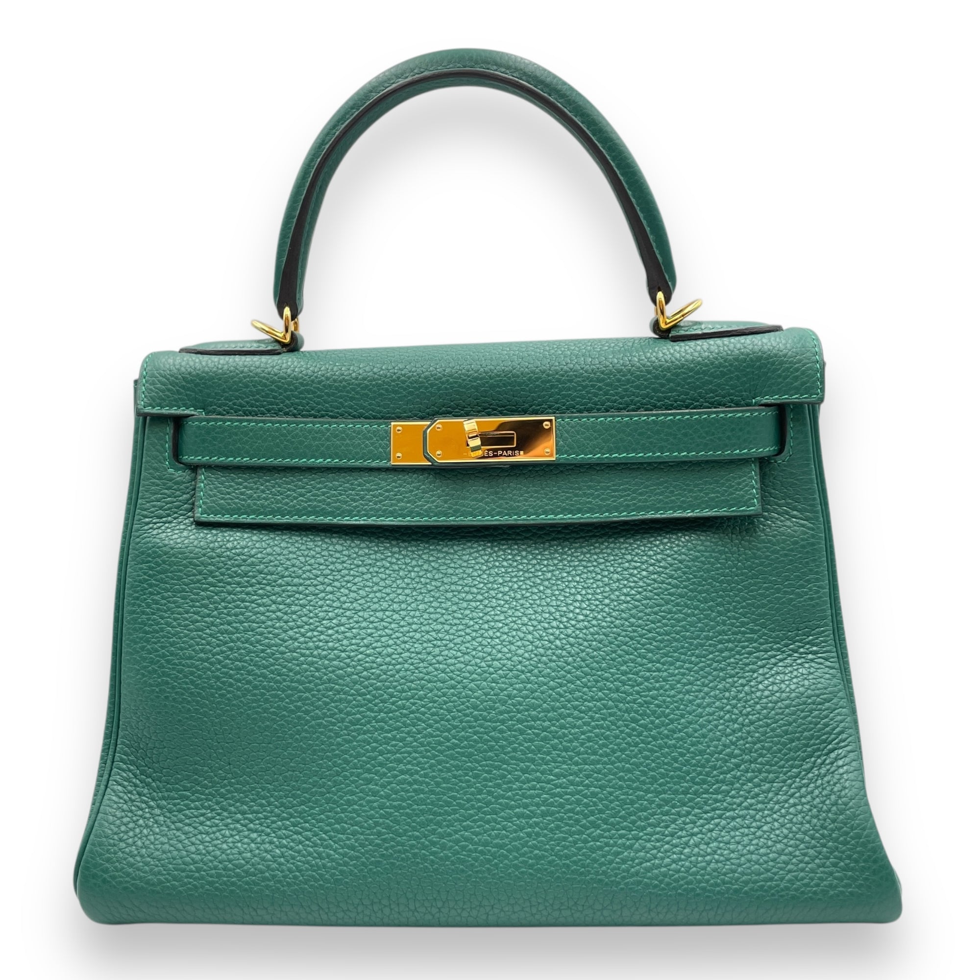 Kelly 28 Malachite in Togo, Gold hardware