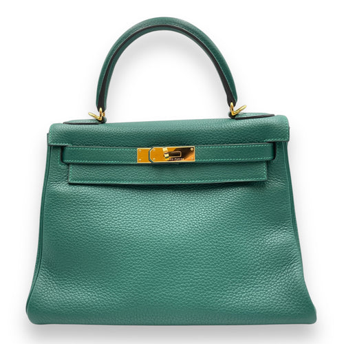 Kelly 28 Malachite in Togo, Gold hardware