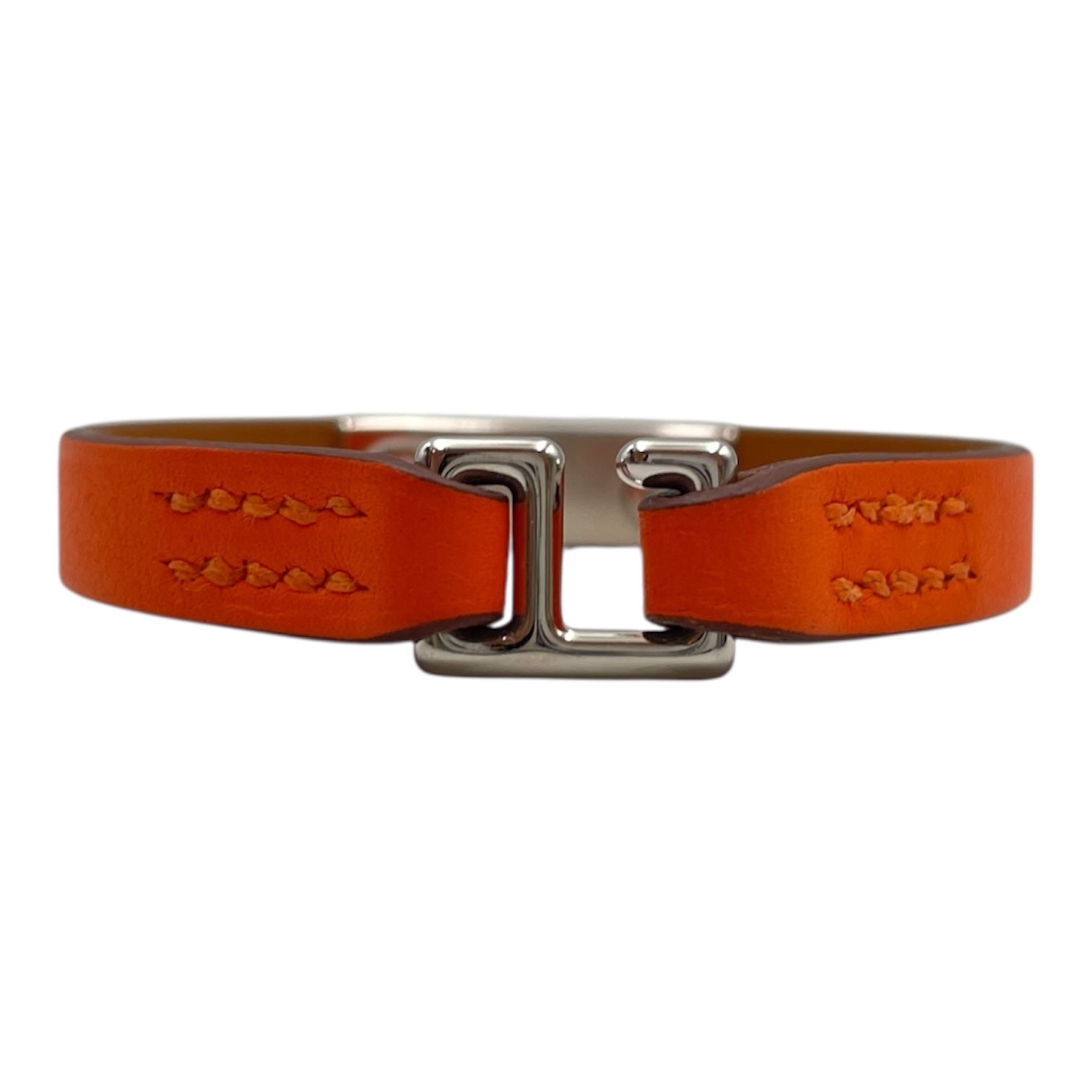 Rivale Mini T1 Orange Bracelet in Swift, Palladium hardware