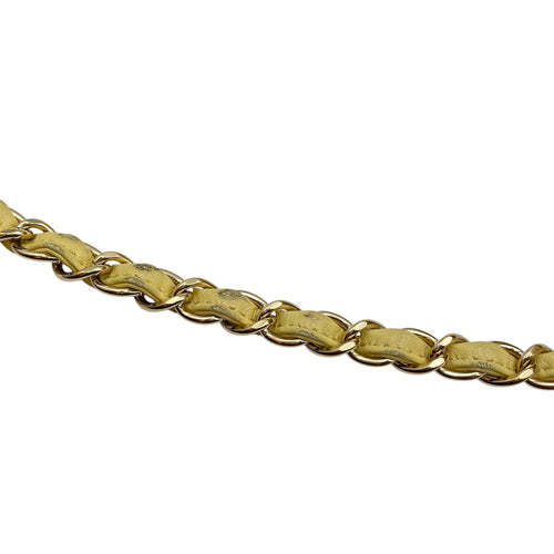 Trendy CC 25cm Yellow Shoulder Bag in Lambskin, Gold hardware