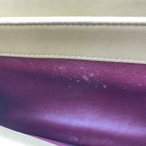 Trendy CC 25cm Yellow Shoulder Bag in Lambskin, Gold hardware