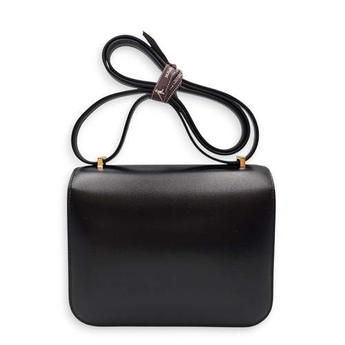 Constance Mirror 18 Black in Box, Gold hardware