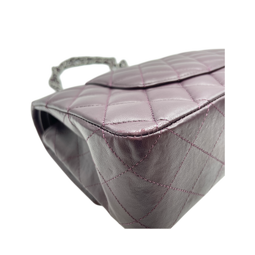 Classic Double Flap Medium Red Shoulder Bag in Lambskin, Silver hardware