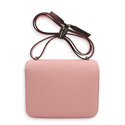 Constance Mirror 18 Rose Sakura in Chevre Mysore, Palladium hardware