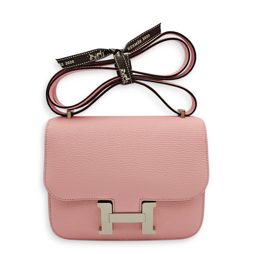 Constance Mirror 18 Rose Sakura in Chevre Mysore, Palladium hardware