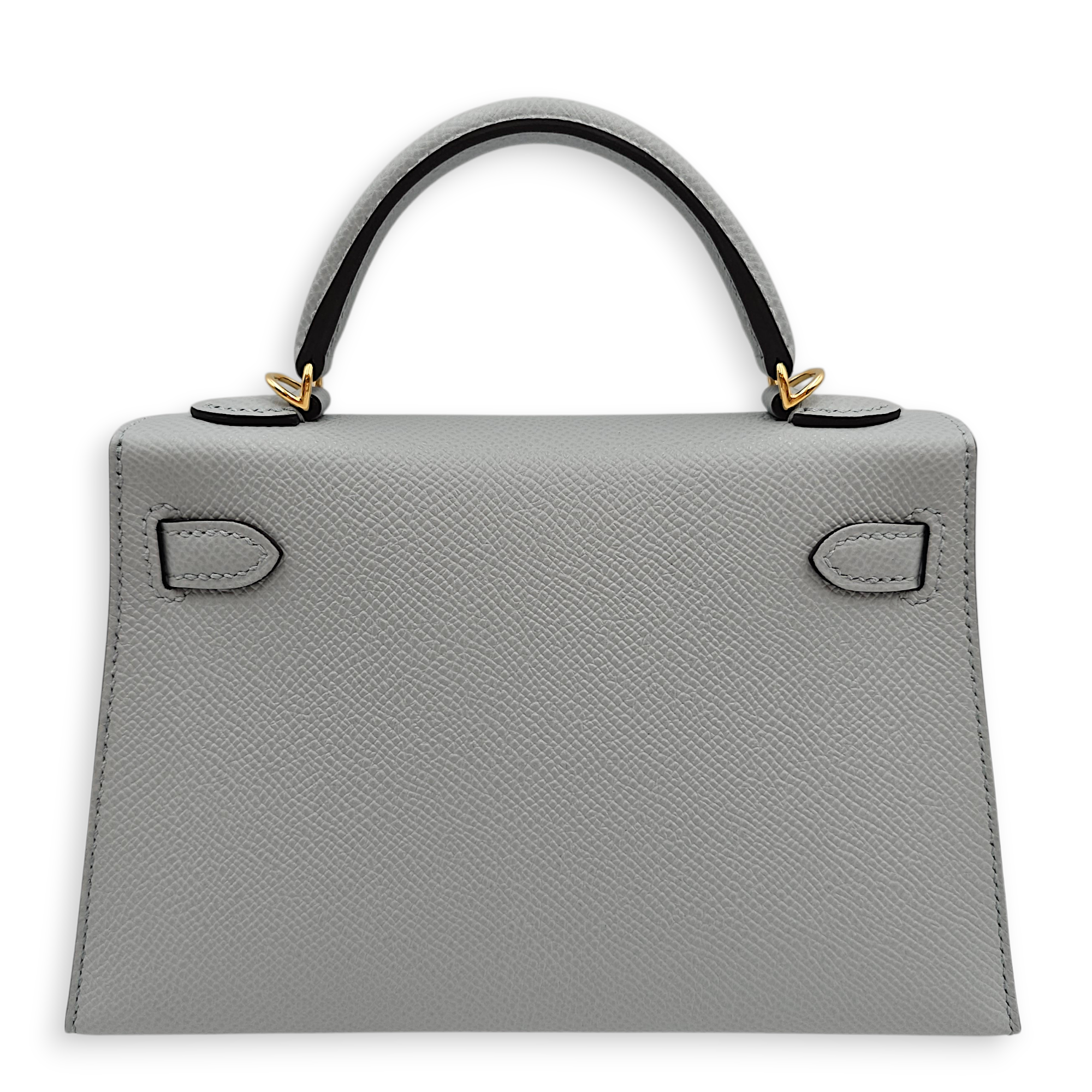 Sellier Kelly 20 Blue Glacier in Epsom, Gold hardware