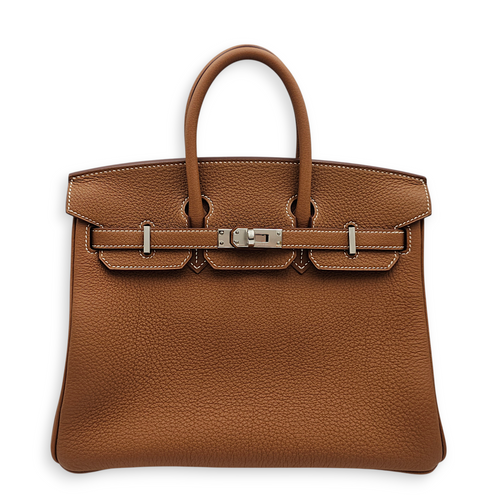 Birkin 25 Gold in Togo, Palladium hardware