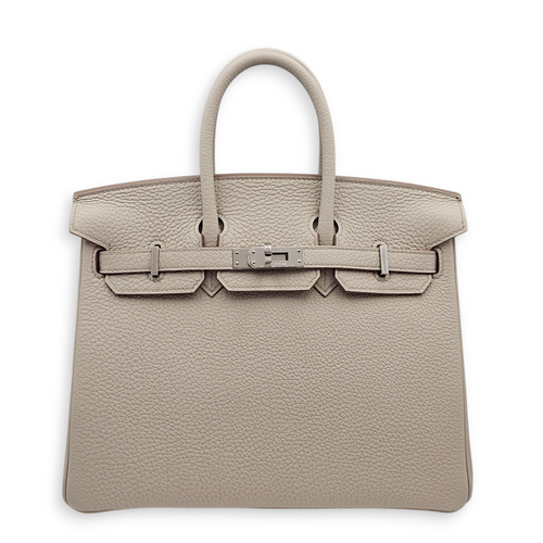 Birkin 25 Beton in Togo, Palladium hardware