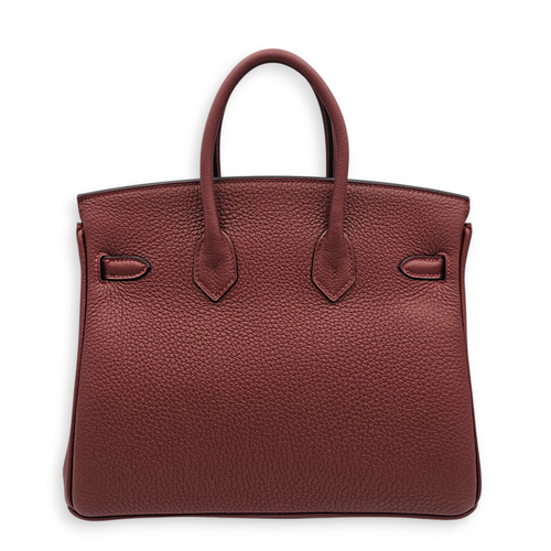 Birkin 25 Rouge H in Togo, Gold hardware