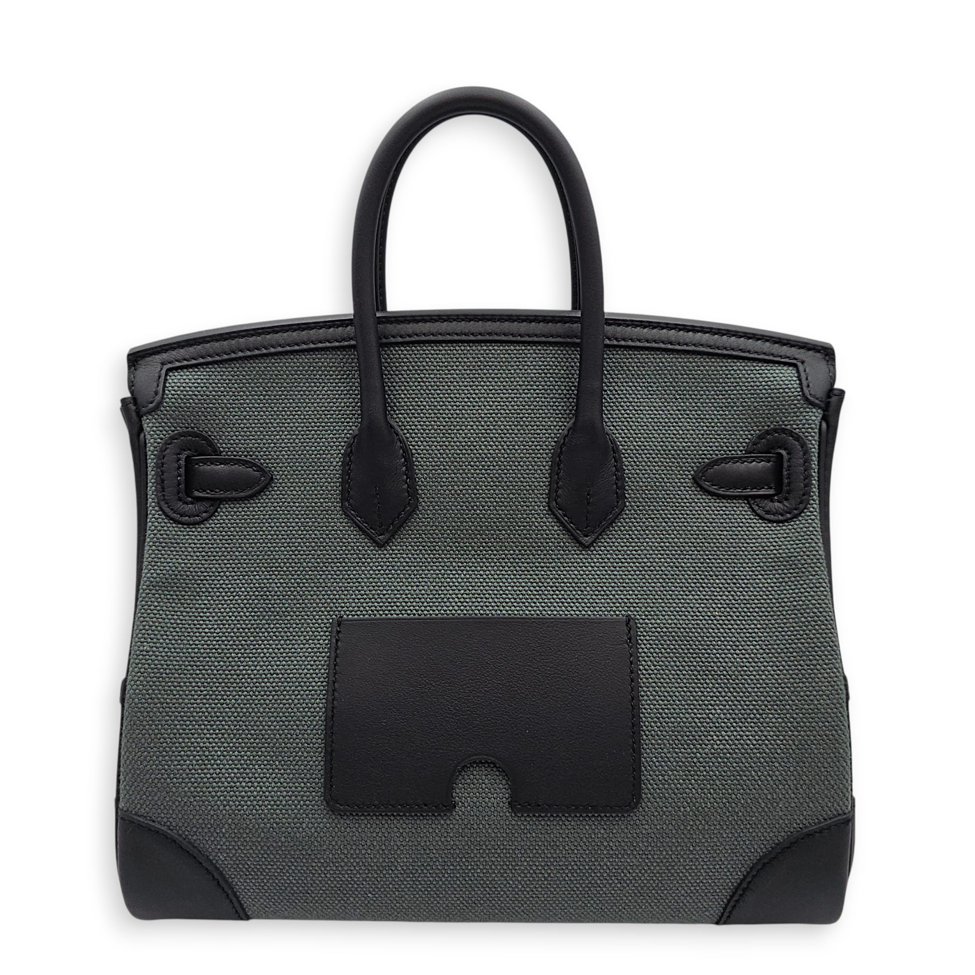 Cargo Birkin 25 Vert Mangrove in Swift, Palladium hardware